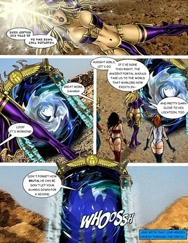 8 muses comic 9 Superheroines VS Warlord 1 image 4 