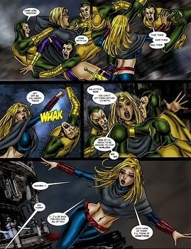 8 muses comic 9 Superheroines VS Warlord 2 image 5 