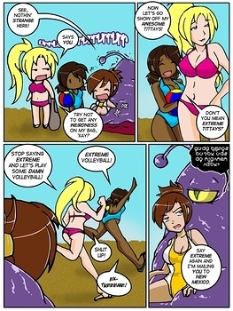 8 muses comic A Date With A Tentacle Monster 2 - Tentacle Beach Party image 3 