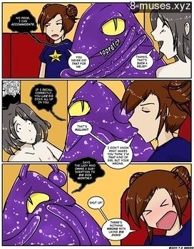 8 muses comic A Date With A Tentacle Monster 3 - Tentacle Hospitality image 11 