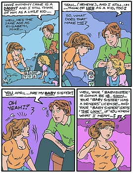 8 muses comic April's Adventures In Babysitting - Will She Or Won't She image 2 