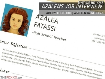 8 muses comic Azalea's Job Interview image 1 