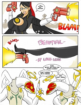 8 muses comic Bayonetta vs Kid Icarus image 2 