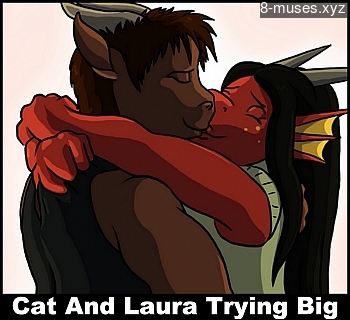 Cat And Laura Trying Big My Hentia