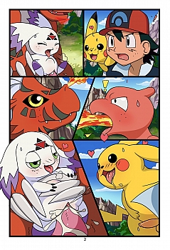 8 muses comic Digimon vs Pokemon image 3 