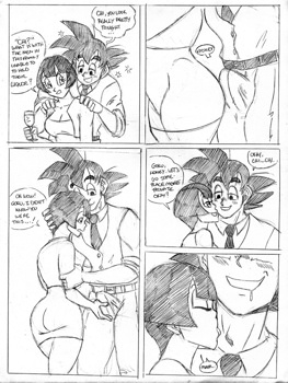 8 muses comic Drunk Goku And Videl image 2 