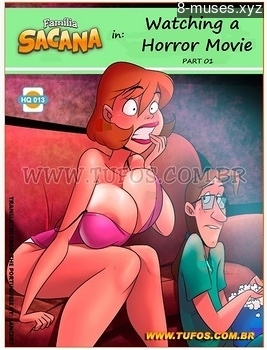 8 musess comic Familia Sacana 13 - Watching A Horror Movie 1 image 1 