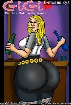 8 muses comic Gigi - Big Ass Italian Bartender 1 image 1 
