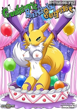 8 muses comic Guilmon's Birthday Surprise image 1 