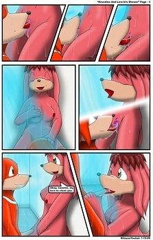 8 muses comic Knuckles And Lara-Le's Shower image 4 