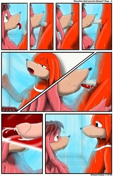 8 muses comic Knuckles And Lara-Le's Shower image 5 