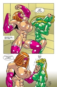 8 muses comic Omega Fighters 7 - Titania VS Polly Punch image 4 