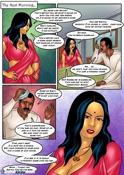 8 muses comic Savita Bhabhi 36 - Ashok's Card Game image 4 
