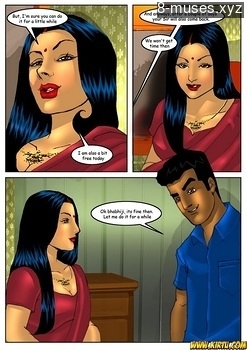 8 muses comic Savita Bhabhi 5 - Servant Boy image 11 