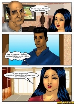 8 muses comic Savita Bhabhi 5 - Servant Boy image 4 