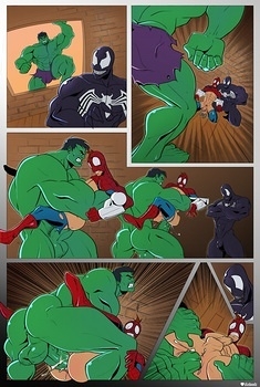 8 muses comic Spidey VS Hulk image 2 