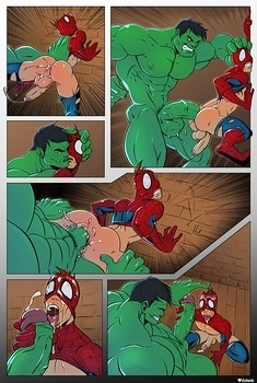 8 muses comic Spidey VS Hulk image 3 