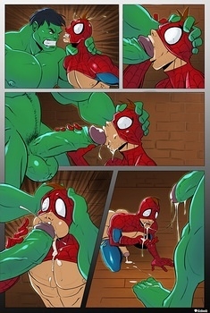 8 muses comic Spidey VS Hulk image 4 