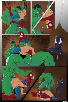 8 muses comic Spidey VS Hulk image 6 