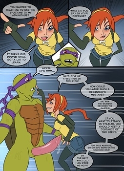 8 muses comic TMNT - Relax In April image 6 