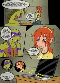 8 muses comic TMNT - Relax In April image 8 