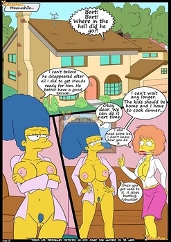 8 muses comic The Simpsons 6 - Learning With Mom image 3 