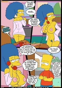 8 muses comic The Simpsons 6 - Learning With Mom image 4 