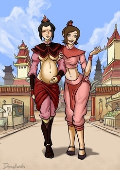 8 muses comic Ty Lee And Azula's Beach Fun image 5 