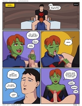 8 muses comic Young Justice - Supergreen image 10 