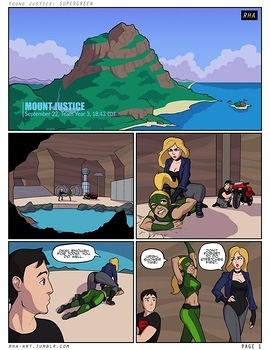 8 muses comic Young Justice - Supergreen image 2 