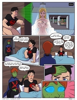 8 muses comic Young Justice - Supergreen image 3 