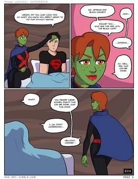 8 muses comic Young Justice - Supergreen image 5 