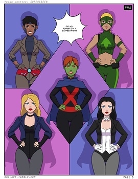 8 muses comic Young Justice - Supergreen image 6 