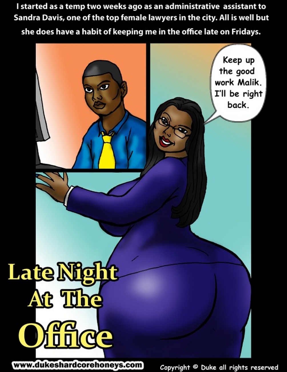 Black Office Sex Comics - 8-muses-Late-Night-At-The-Office comic image 02